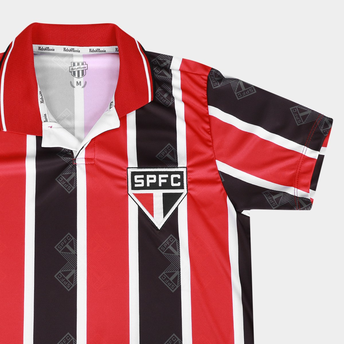 Camiseta São Paulo RetrôMania 1994 Listrada Masculina - Tam: P - 4