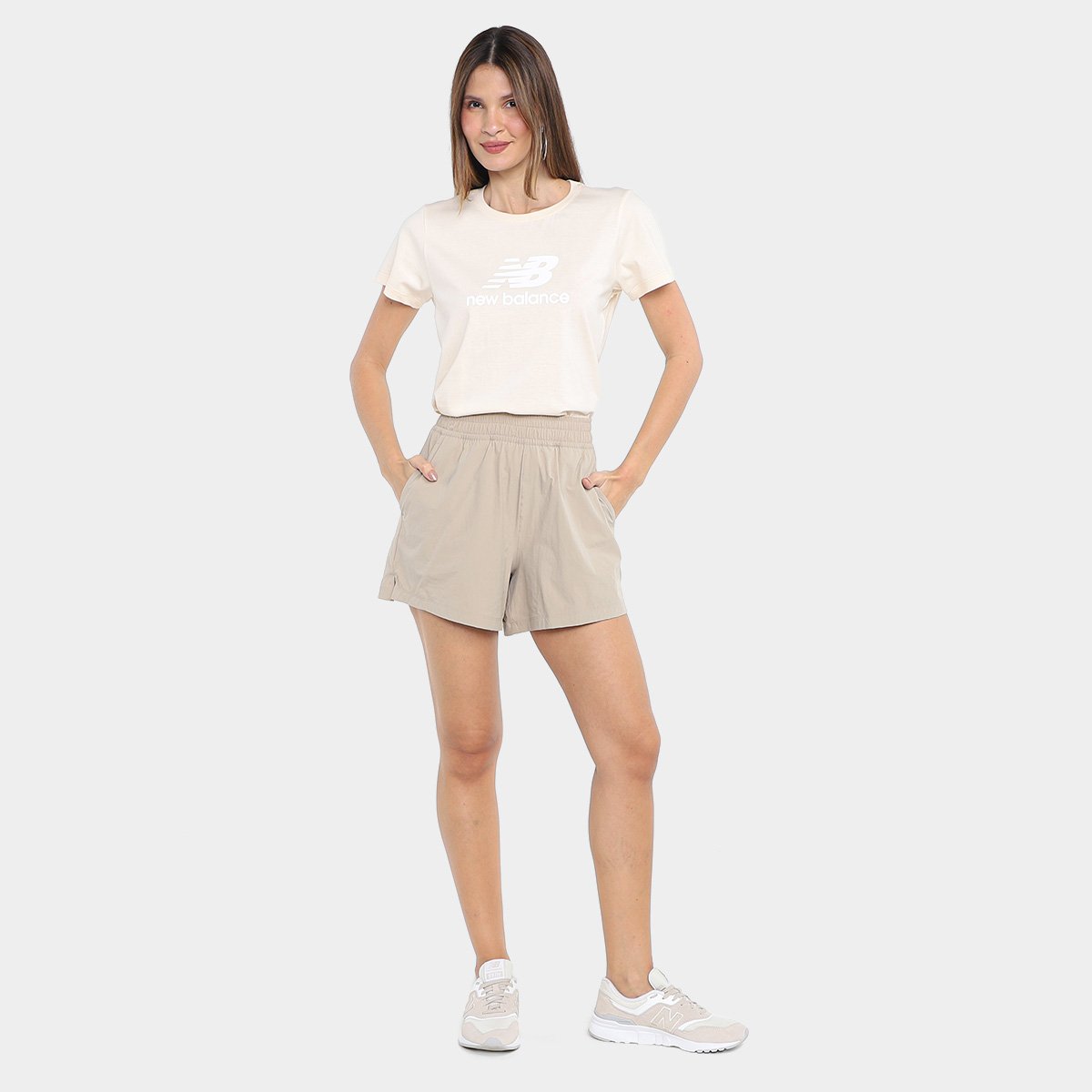 Short New Balance Trend Small Logo Feminino - Tam: P - 4