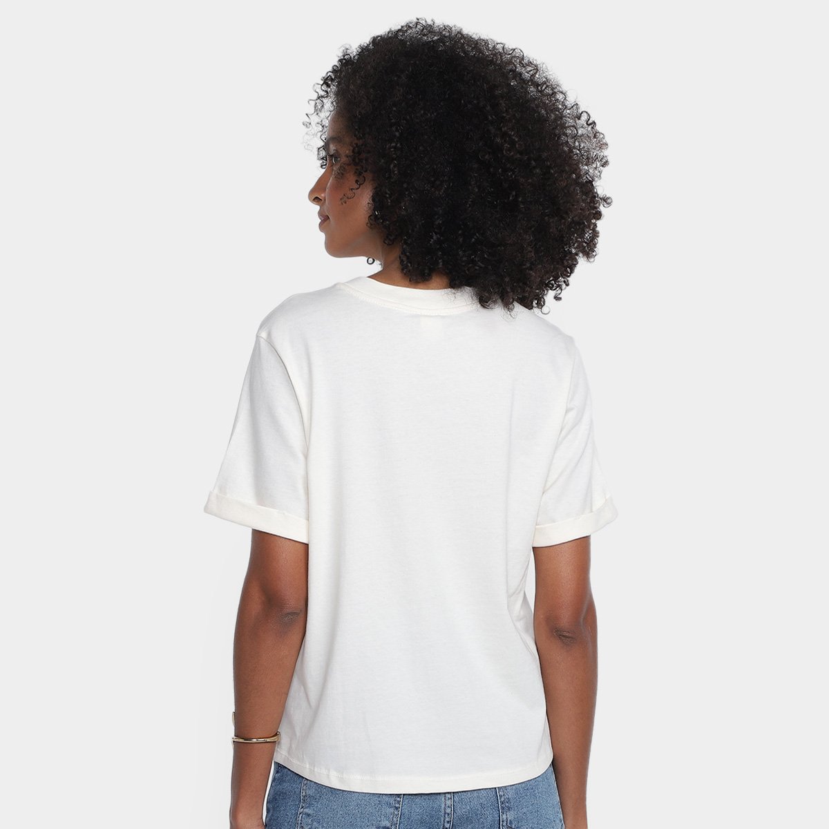 Camiseta Básica Hering Casual Feminina - Tam: M - 1