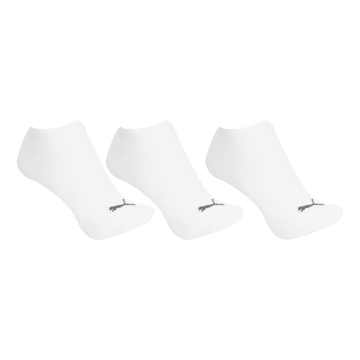 Meia Cano Baixo Puma Logo Pacote c/ 3 Pares