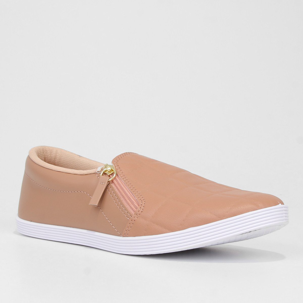 Tênis Slip On Beira Rio Zíper Feminino - Tam: 34 - 2