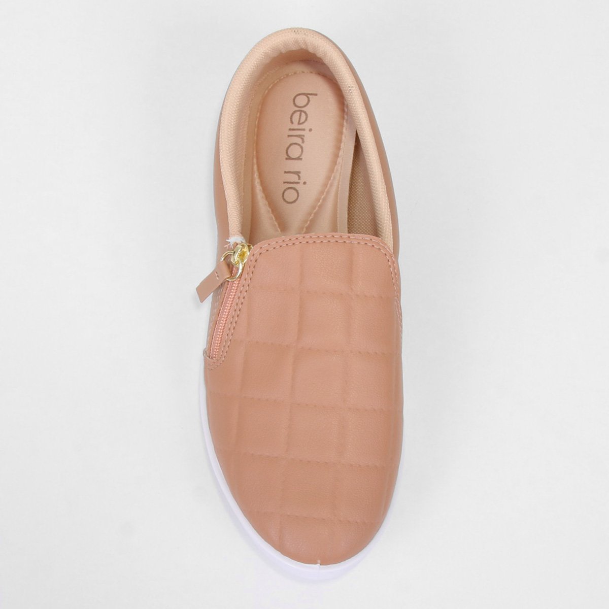 Tênis Slip On Beira Rio Zíper Feminino - Tam: 34 - 3