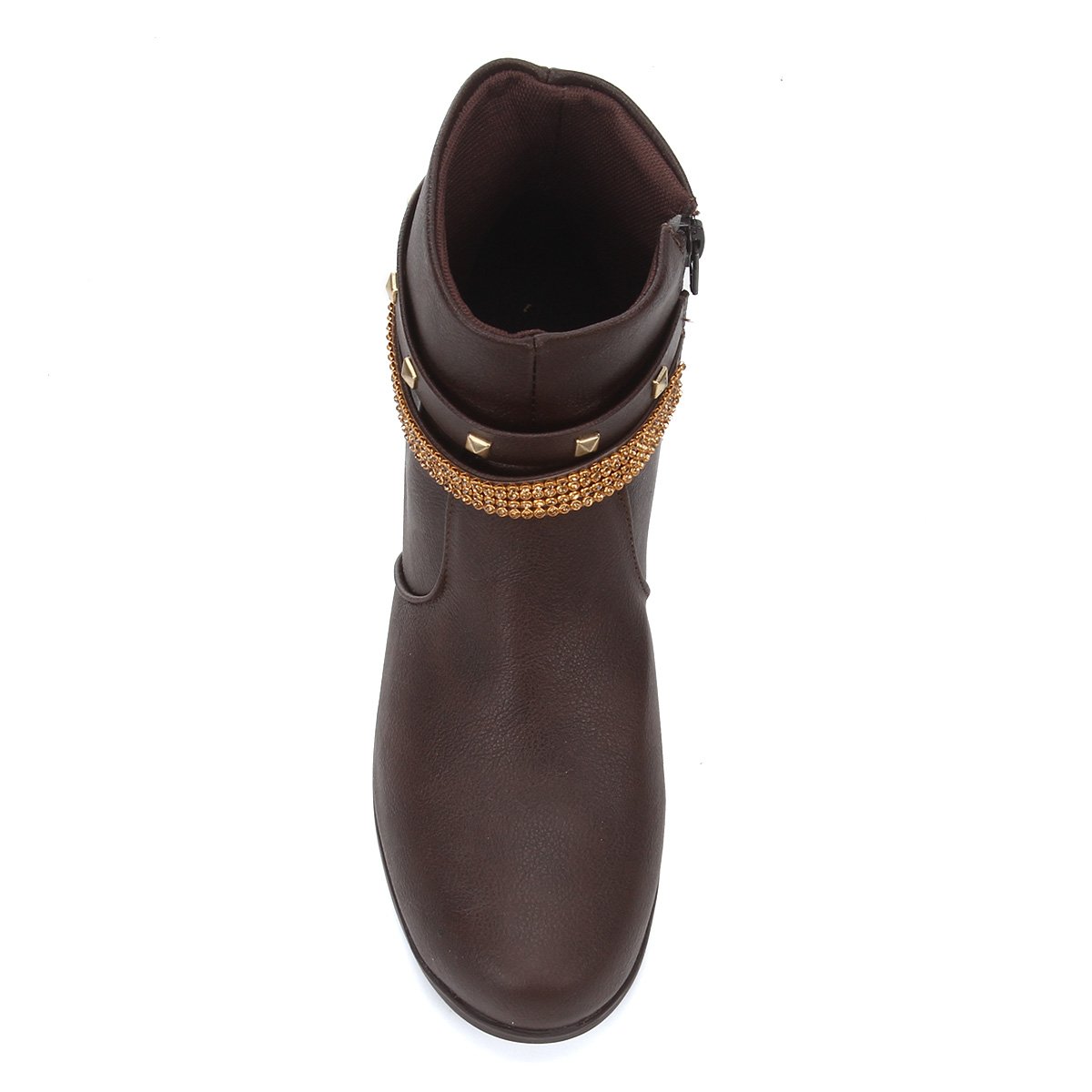 Bota Cano Curto Look Fashion Multi Tiras Feminina - Tam: 38 - 2
