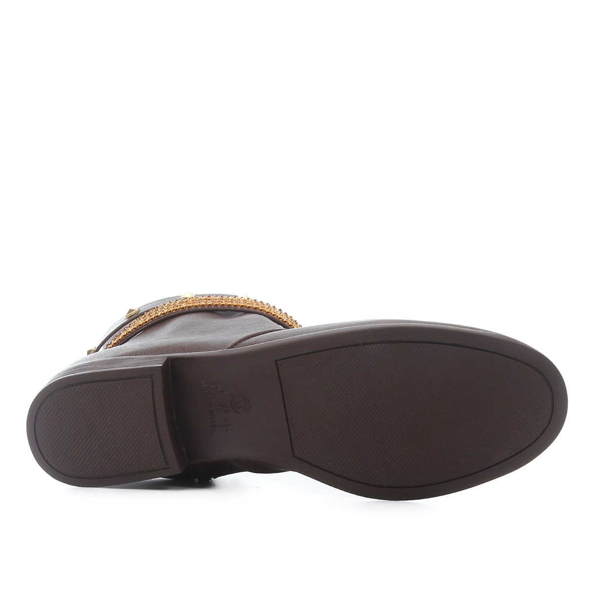 Bota Cano Curto Look Fashion Multi Tiras Feminina - Tam: 38 - 5