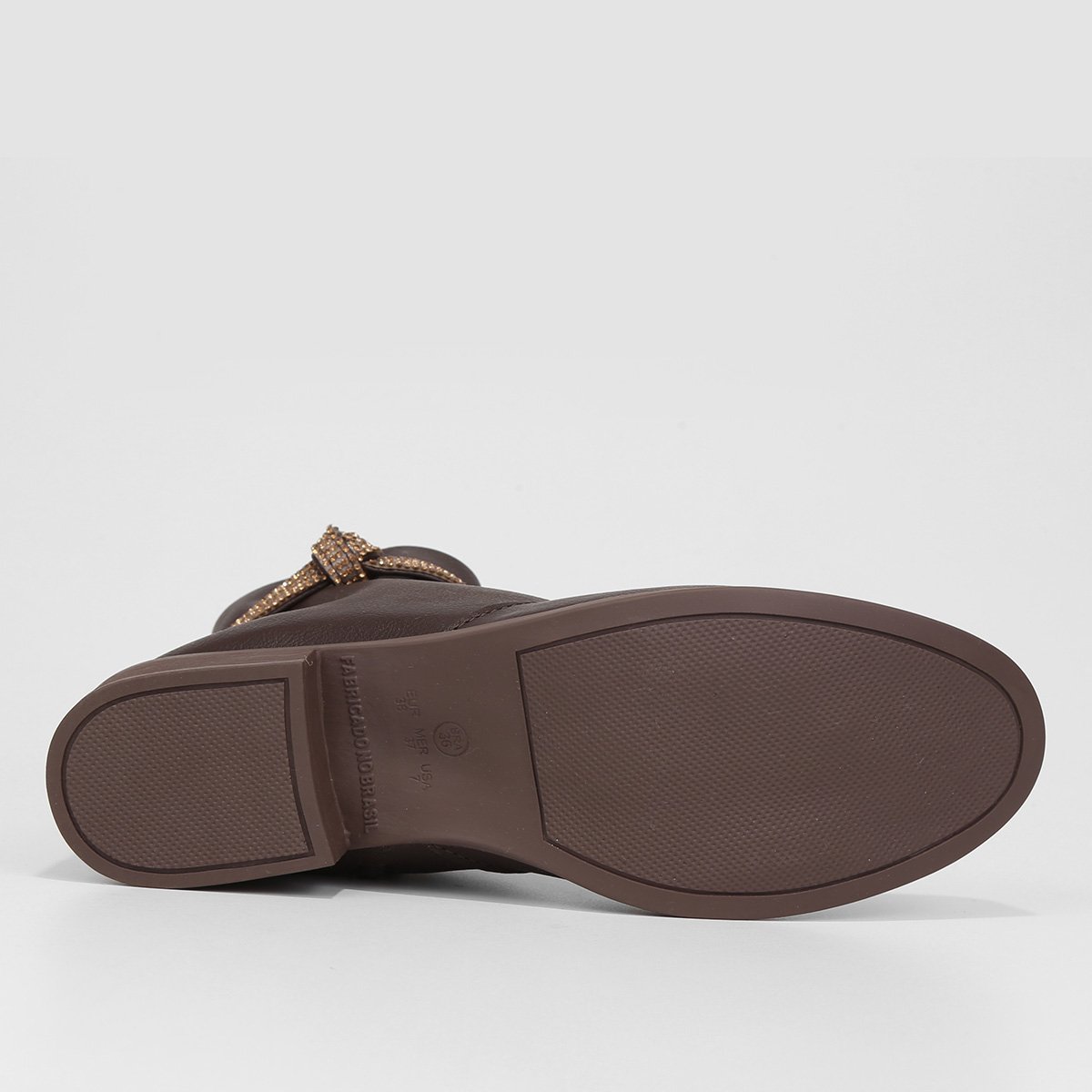 Bota Cano Curto Look Fashion Faixa Hotfix Feminina - Tam: 34 - 5