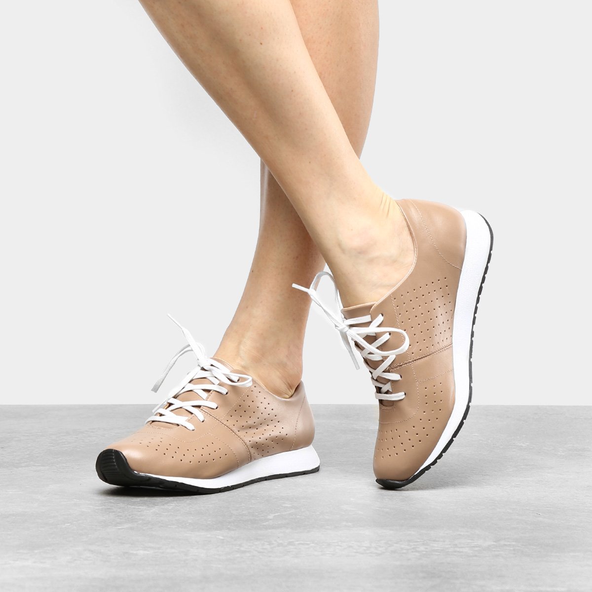 Tênis Couro Shoestock Jogging Feminino - Tam: 34 - 5