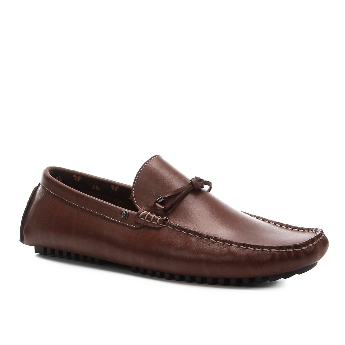 Mocassim Couro Shoestock Casual Nó Masculino