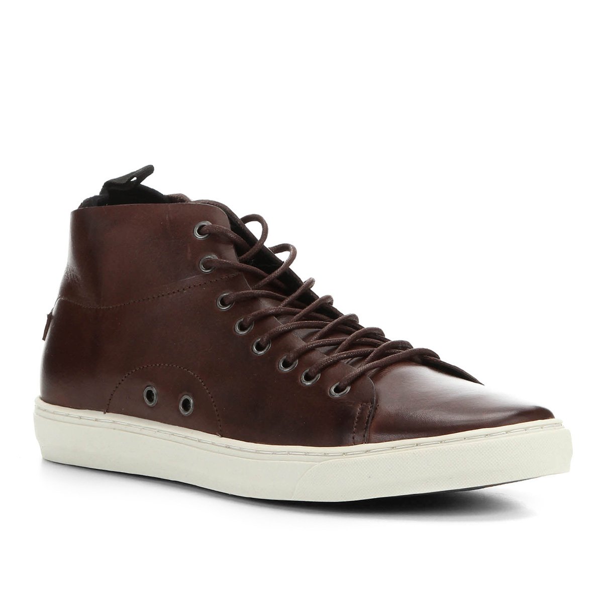 Sapatênis Couro Shoestock Cano Alto Masculino