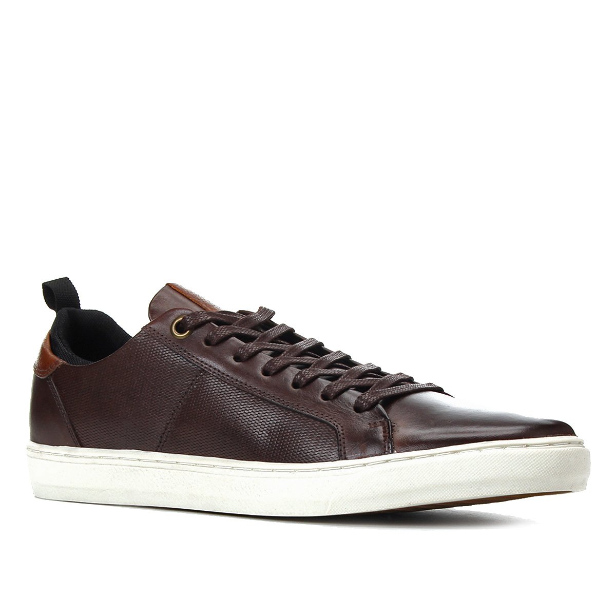 Sapatênis Couro Shoestock Básico Masculino