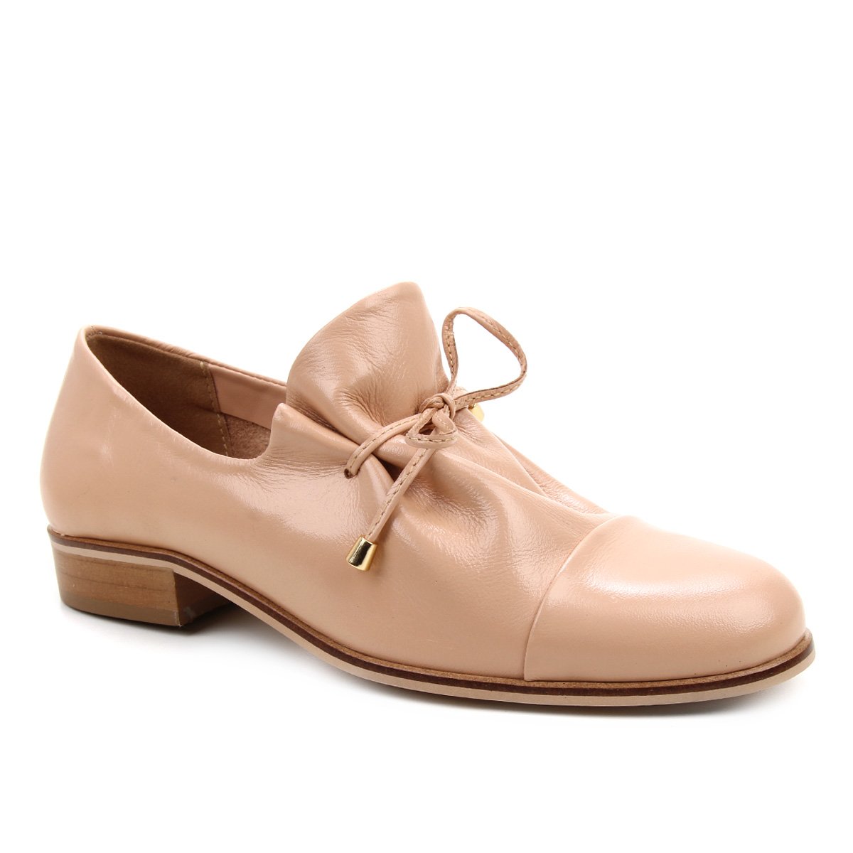 Oxford Couro Shoestock Amarração Feminino