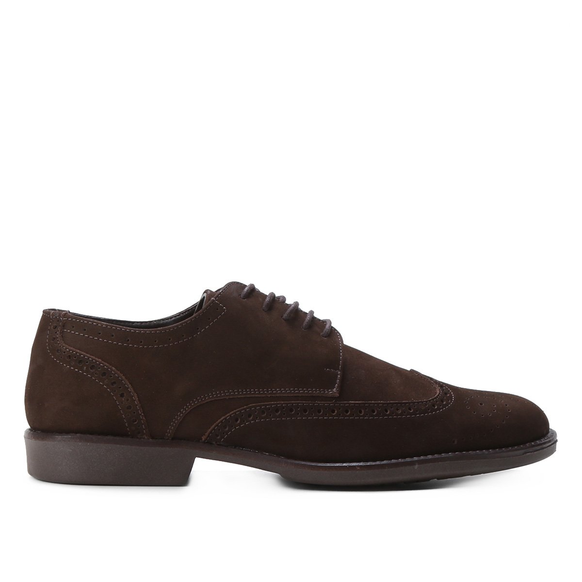 Sapato Couro Shoestock Cadarço Brogue Feminino