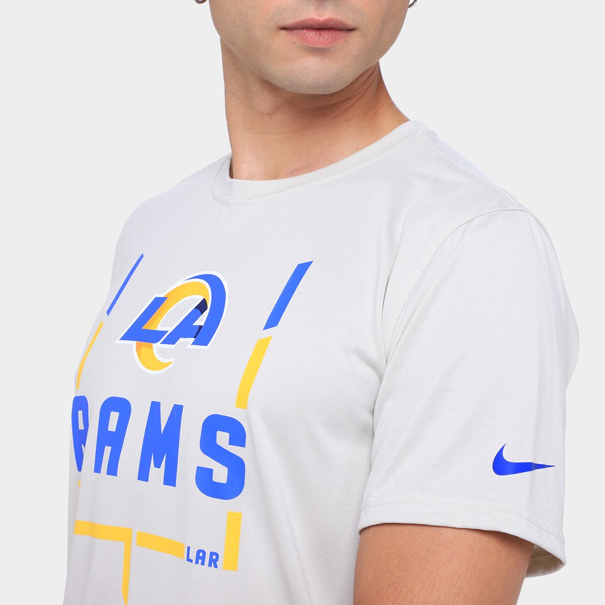 Camiseta Nike NFL Los Angeles Rams Legend Goal Post Masculina - Tam: G - 2