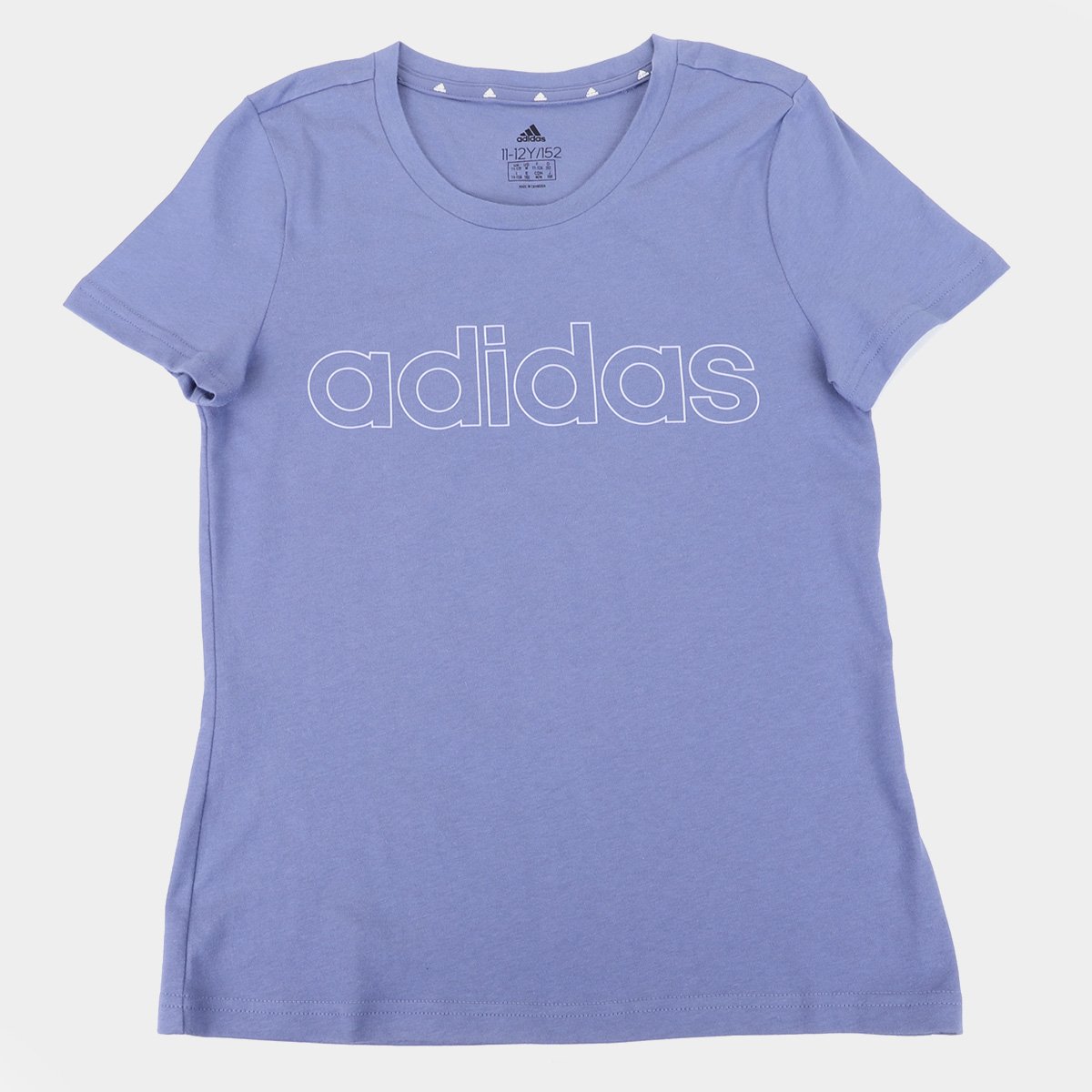 camiseta adidas logo vazado floral feminina