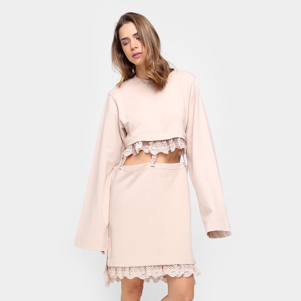 Vestido Puma Kimono Curto Sleeve Tee