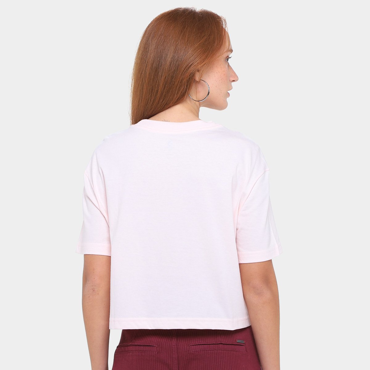Camiseta Converse Cropped Overs Love Me Feminina - Tam: EP - 1