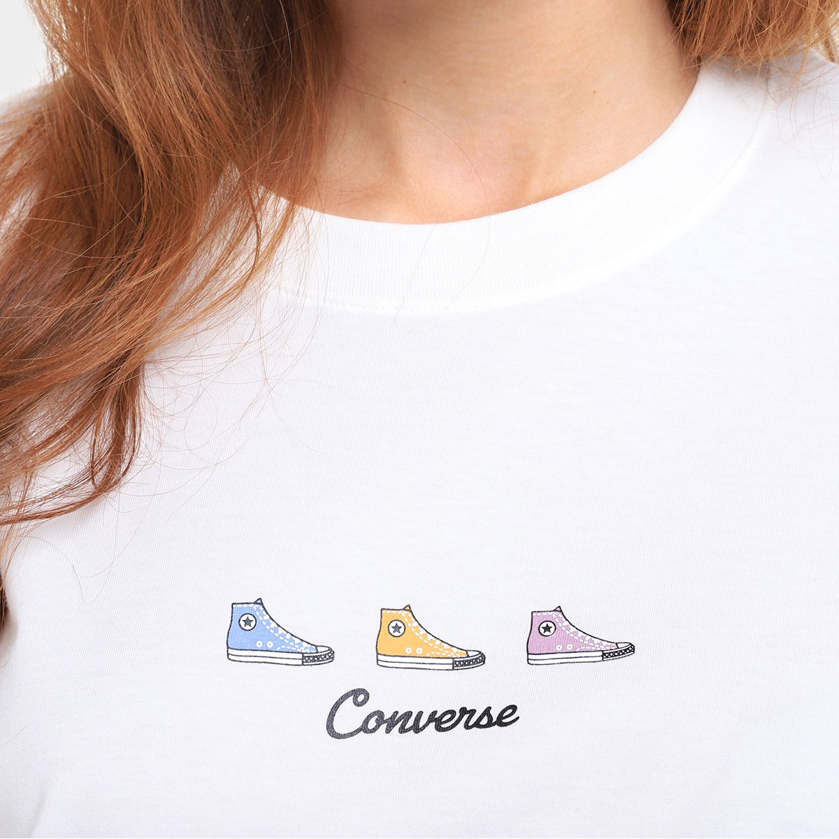 Camiseta Converse Estampa I Feminina - Tam: EP - 2