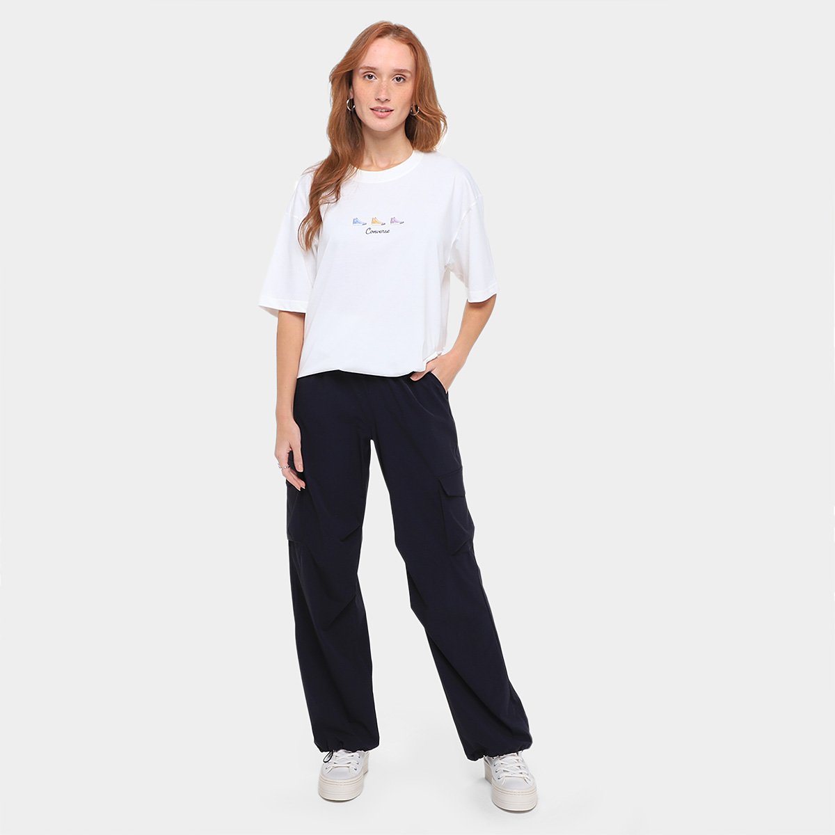 Camiseta Converse Estampa I Feminina - Tam: EP - 3