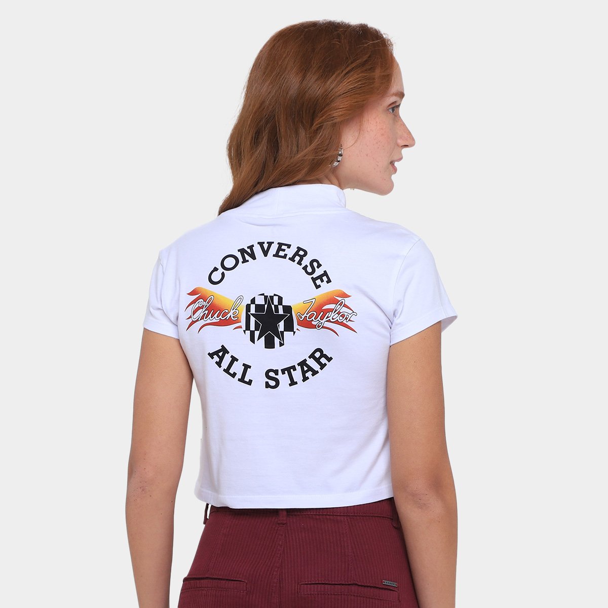 Camiseta Converse Fest Graphic Croped Feminina - Tam: P - 1