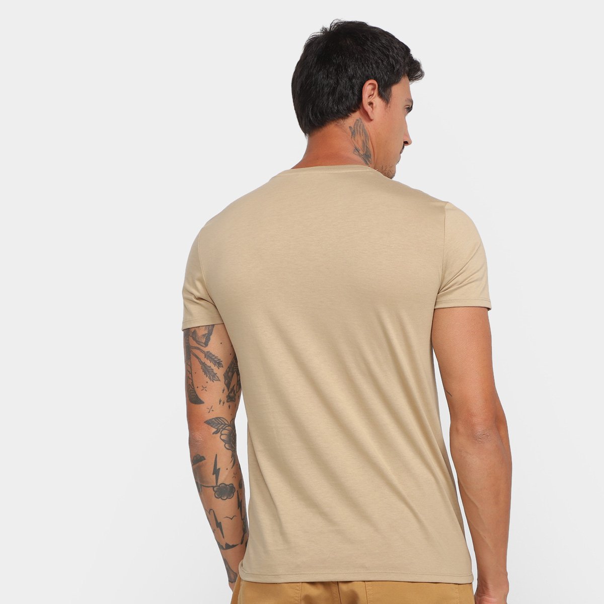 Camiseta Lacoste Logo Masculina - Tam: 9 - 1