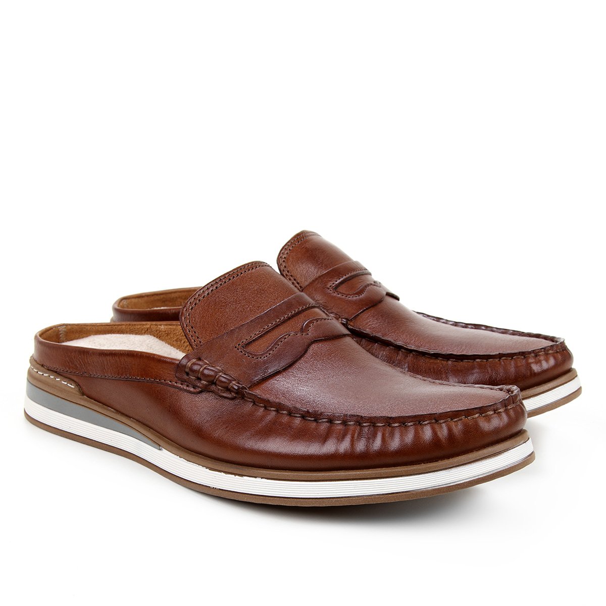 Mocassim Couro Democrata Flow Masculino