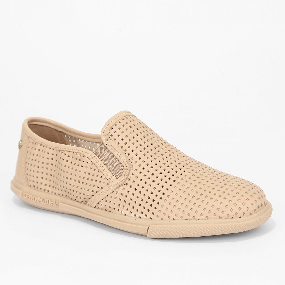 Tênis Couro Cravo & Canela Slip On Perfuros Feminino - Tam: 34 - 3