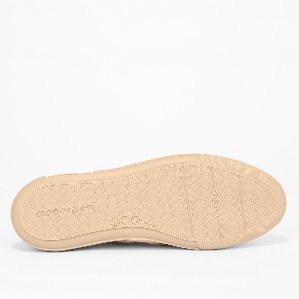 Tênis Couro Cravo & Canela Slip On Perfuros Feminino - Tam: 34 - 5