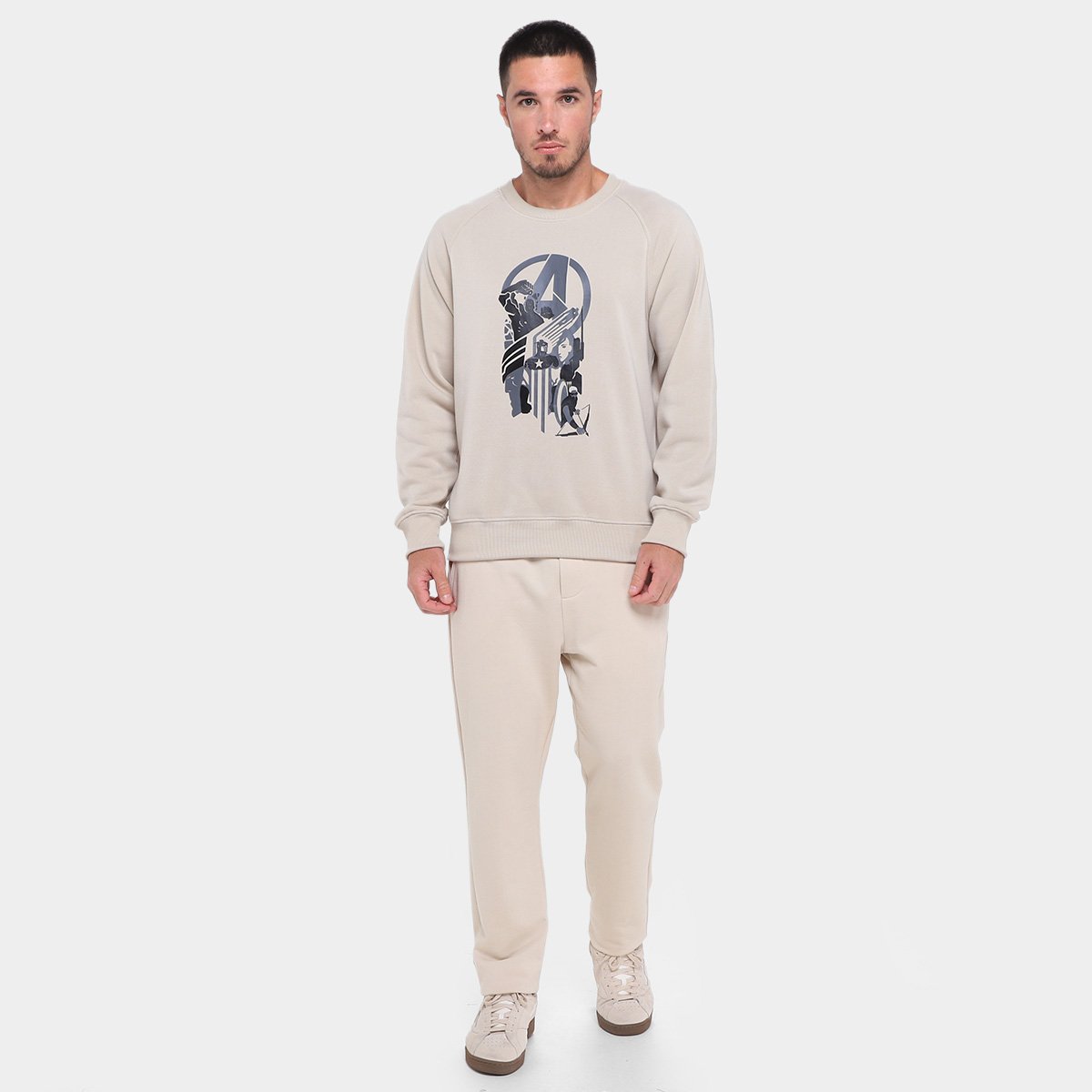 Moletom Mooncity Raglam Avengers Masculino - Tam: P - 3