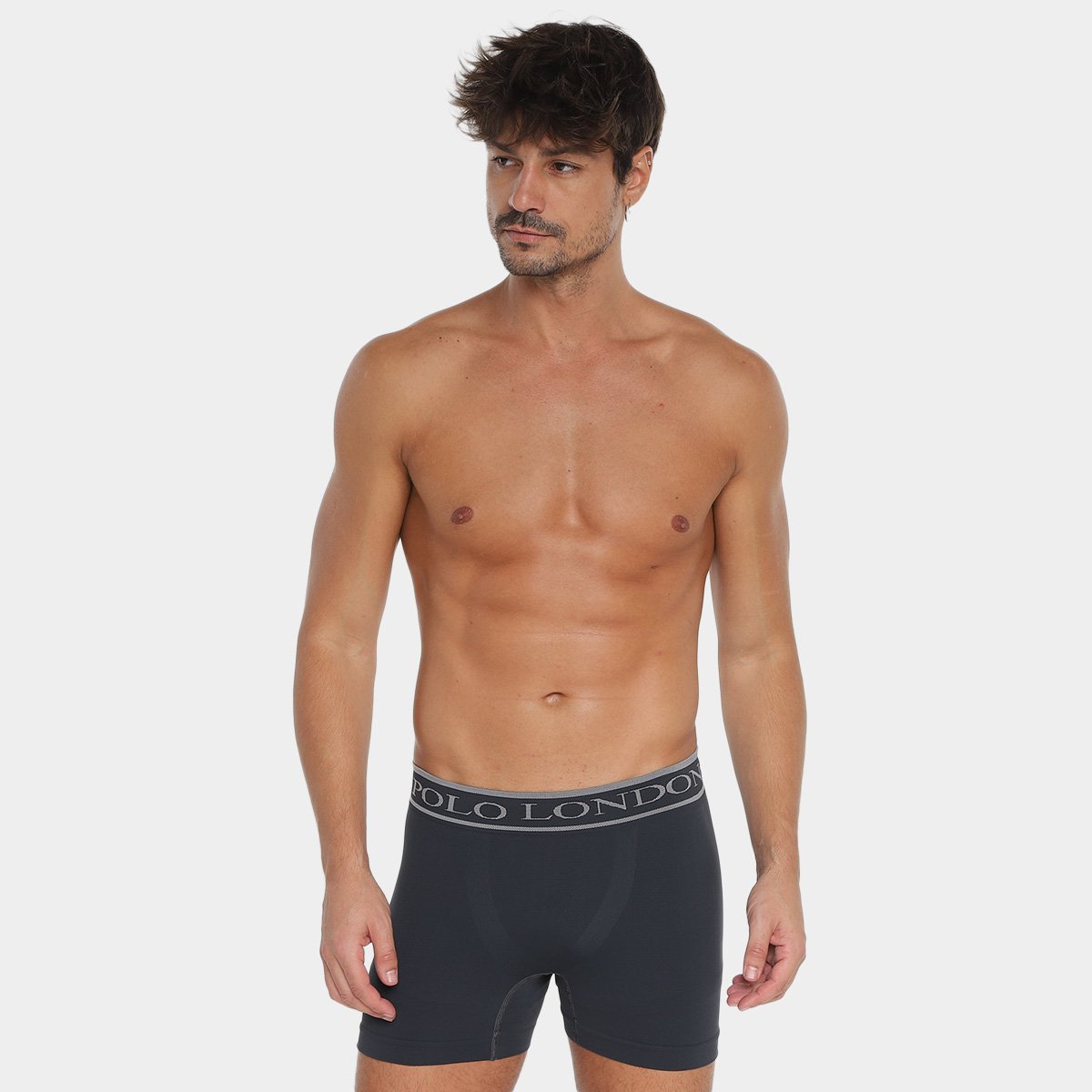Kit Cueca Boxer Polo London Club Microfibra 10 Peças - Tam: P - 1