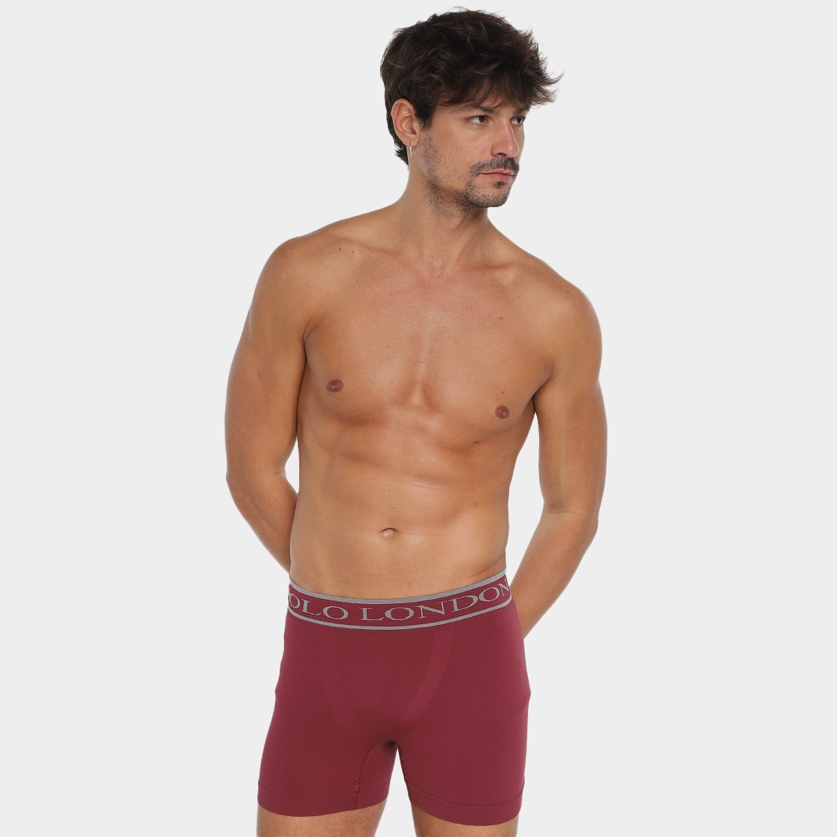 Kit Cueca Boxer Polo London Club Microfibra 10 Peças - Tam: P - 3