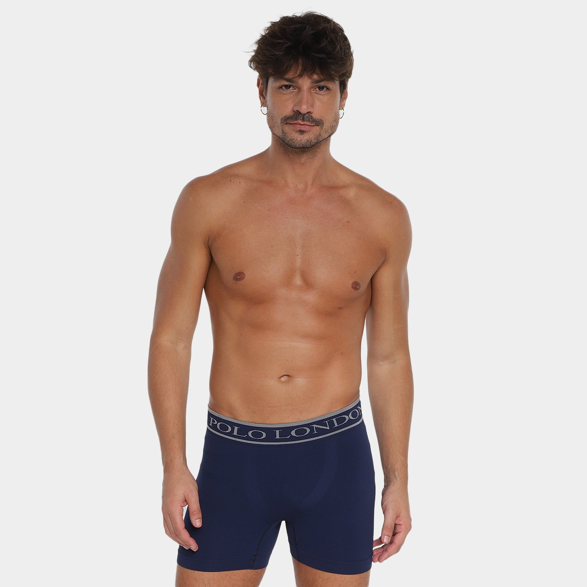 Kit Cueca Boxer Polo London Club Microfibra 10 Peças - Tam: P - 4
