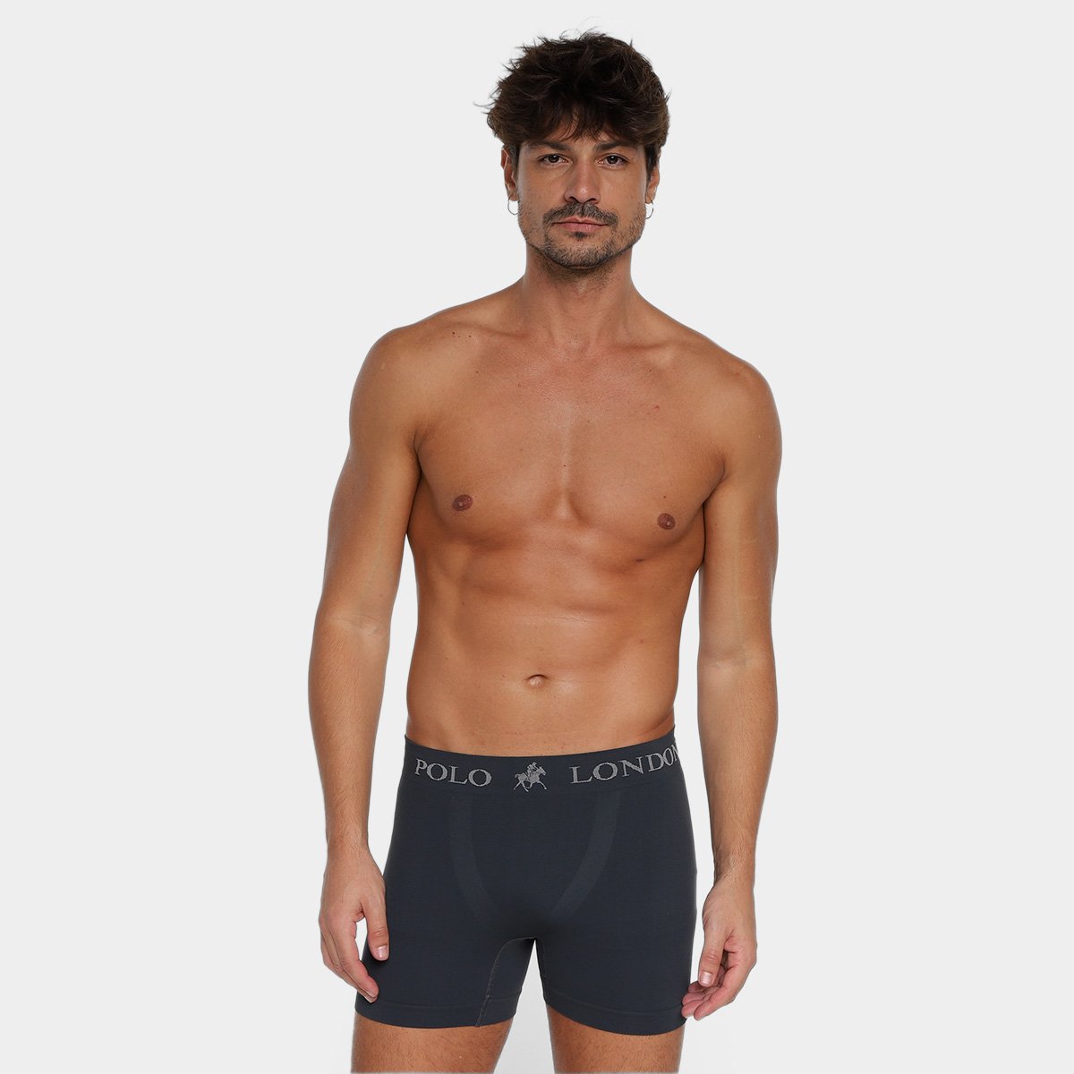 Kit Cueca Boxer Polo London Club Microfibra 10 Peças - Tam: P - 5