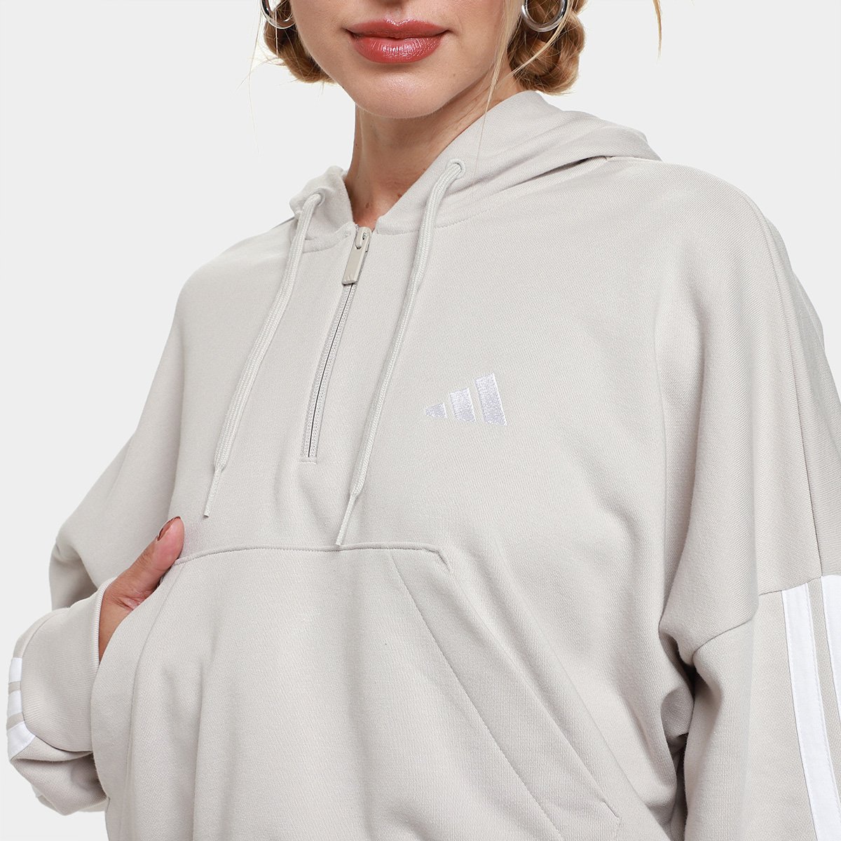 Moletom Adidas 3S Casual Feminino - Tam: M - 2