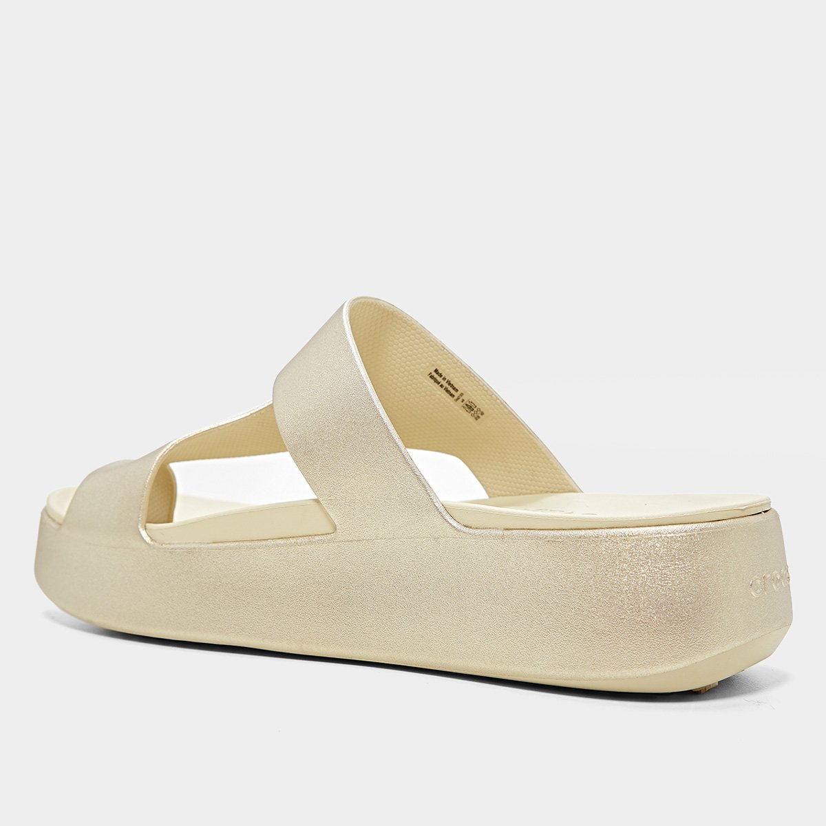 Sandália Crocs Getaway Metallic Platform Toe Loop Feminina - Tam: 40 - 2