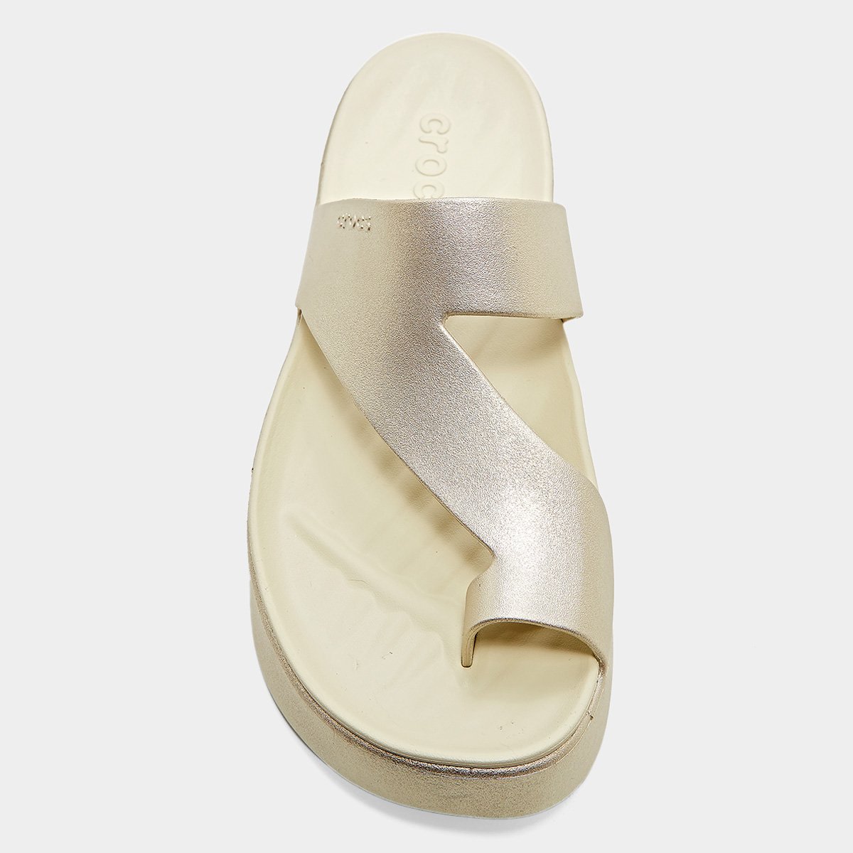 Sandália Crocs Getaway Metallic Platform Toe Loop Feminina - Tam: 40 - 3