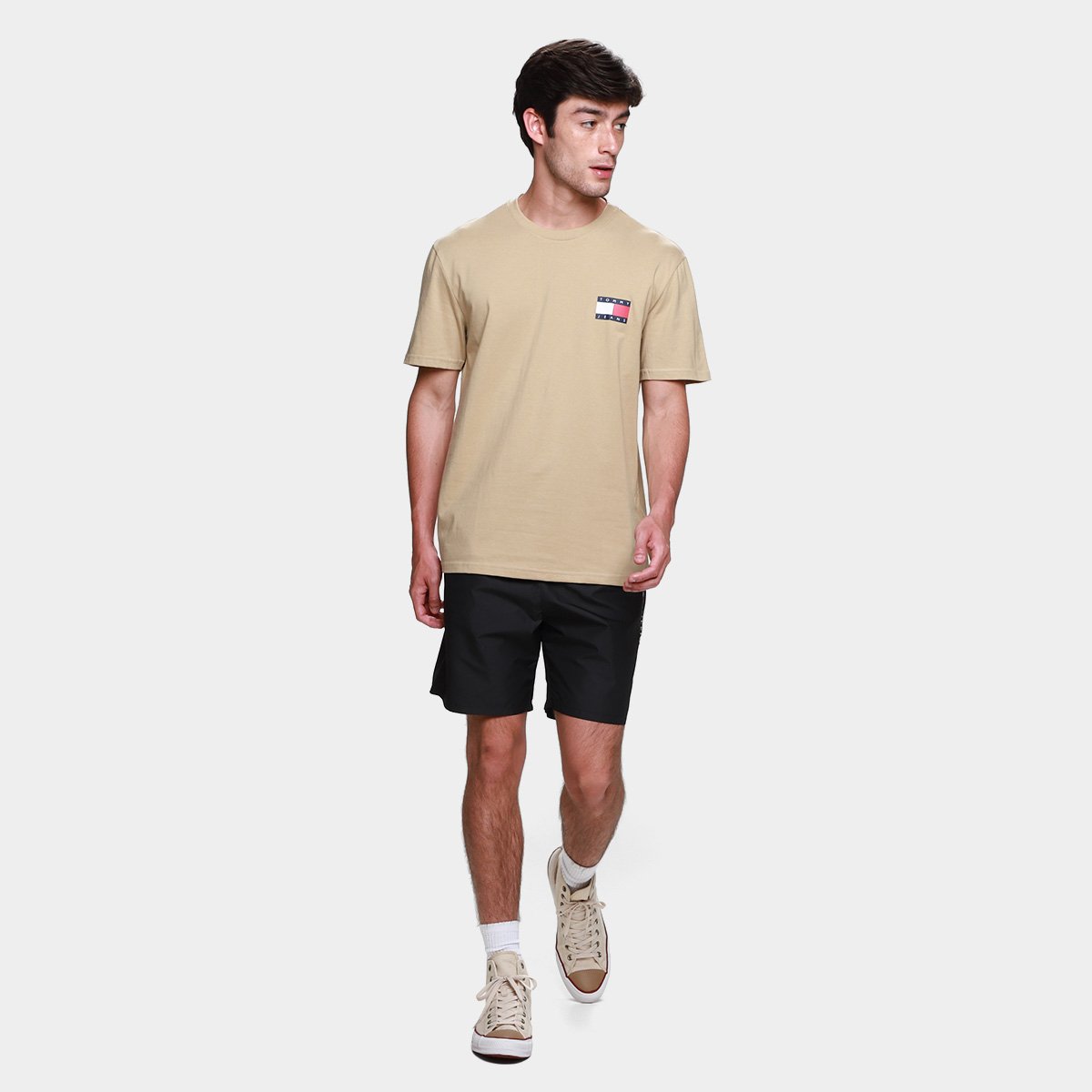 Camiseta Tommy Jeans Essential Flag Masculina - Tam: G - 3