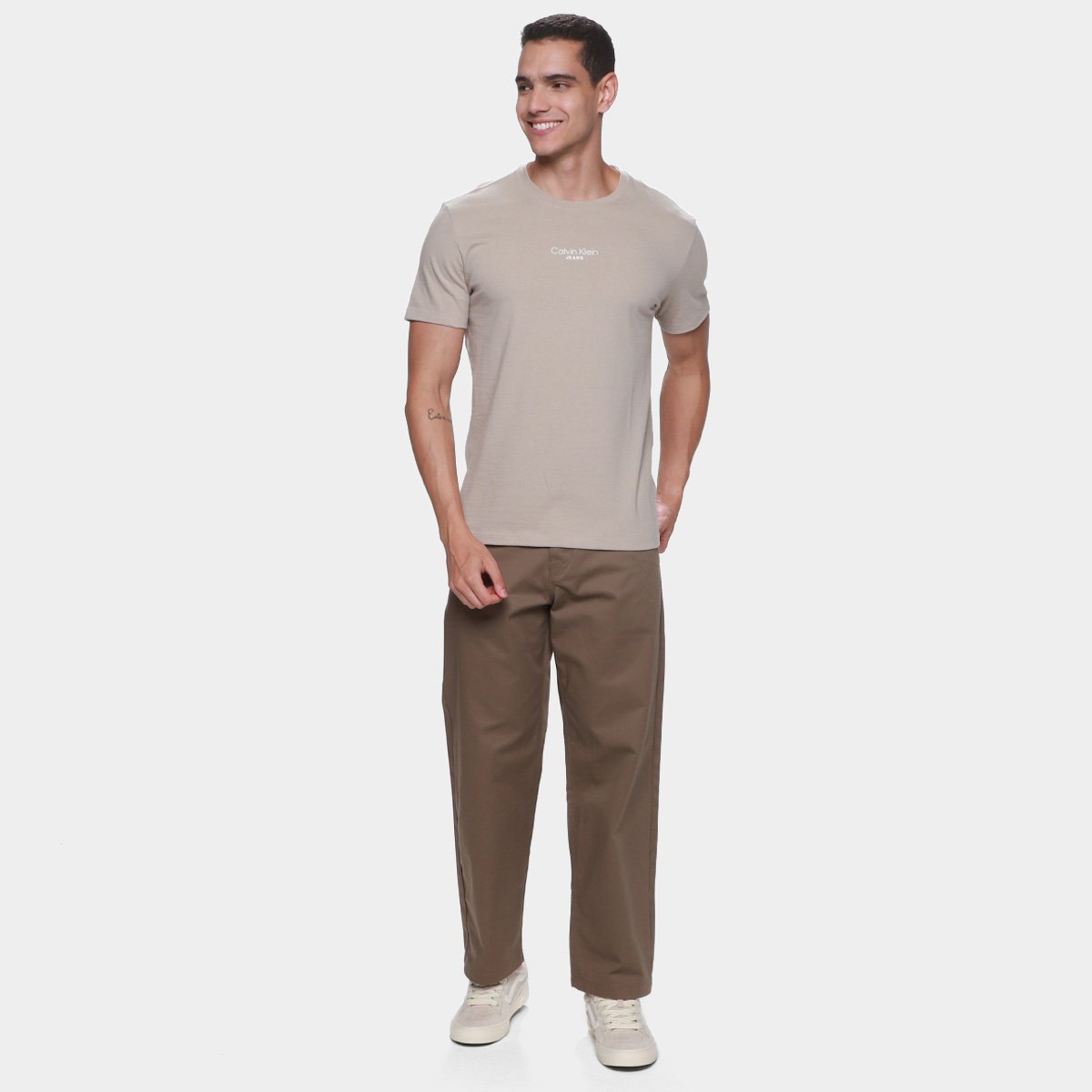 Camiseta Calvin Klein Jeans Casual Masculina - Tam: P - 3