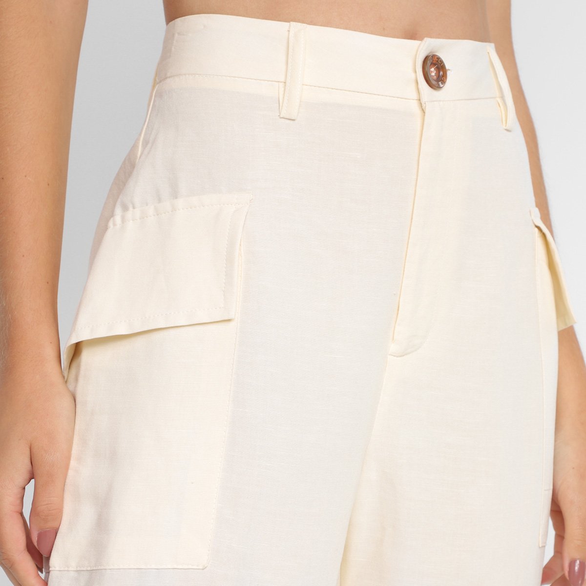 Calça Alfaiataria Joana Colcci Cintura Alta Feminina - Tam: 36 - 2