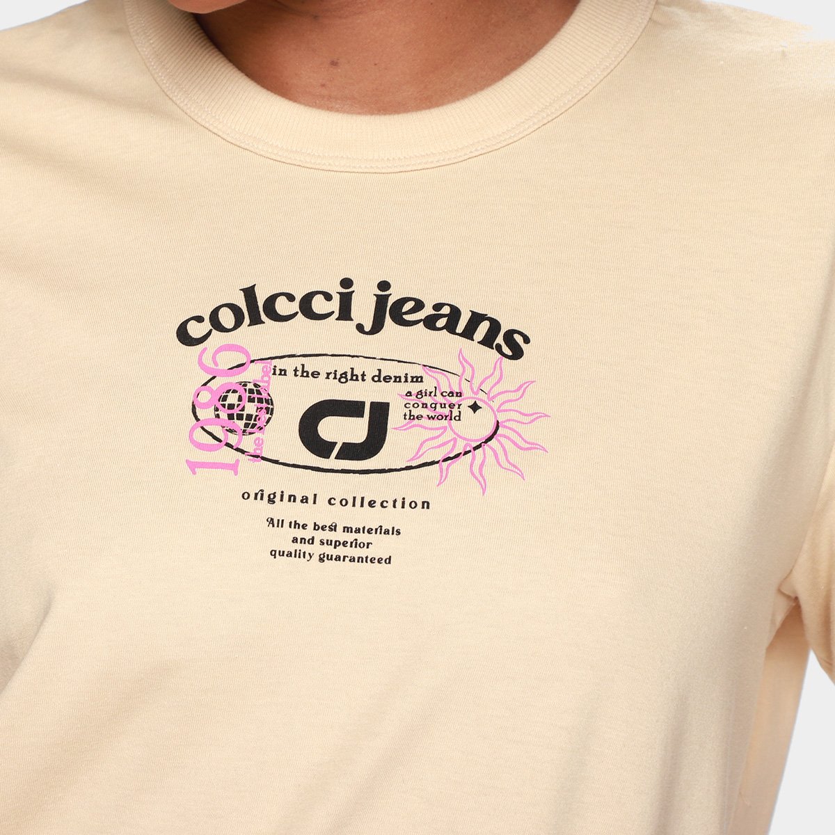 Camiseta Colcci Jeans 1986 Feminina - Tam: EP - 2