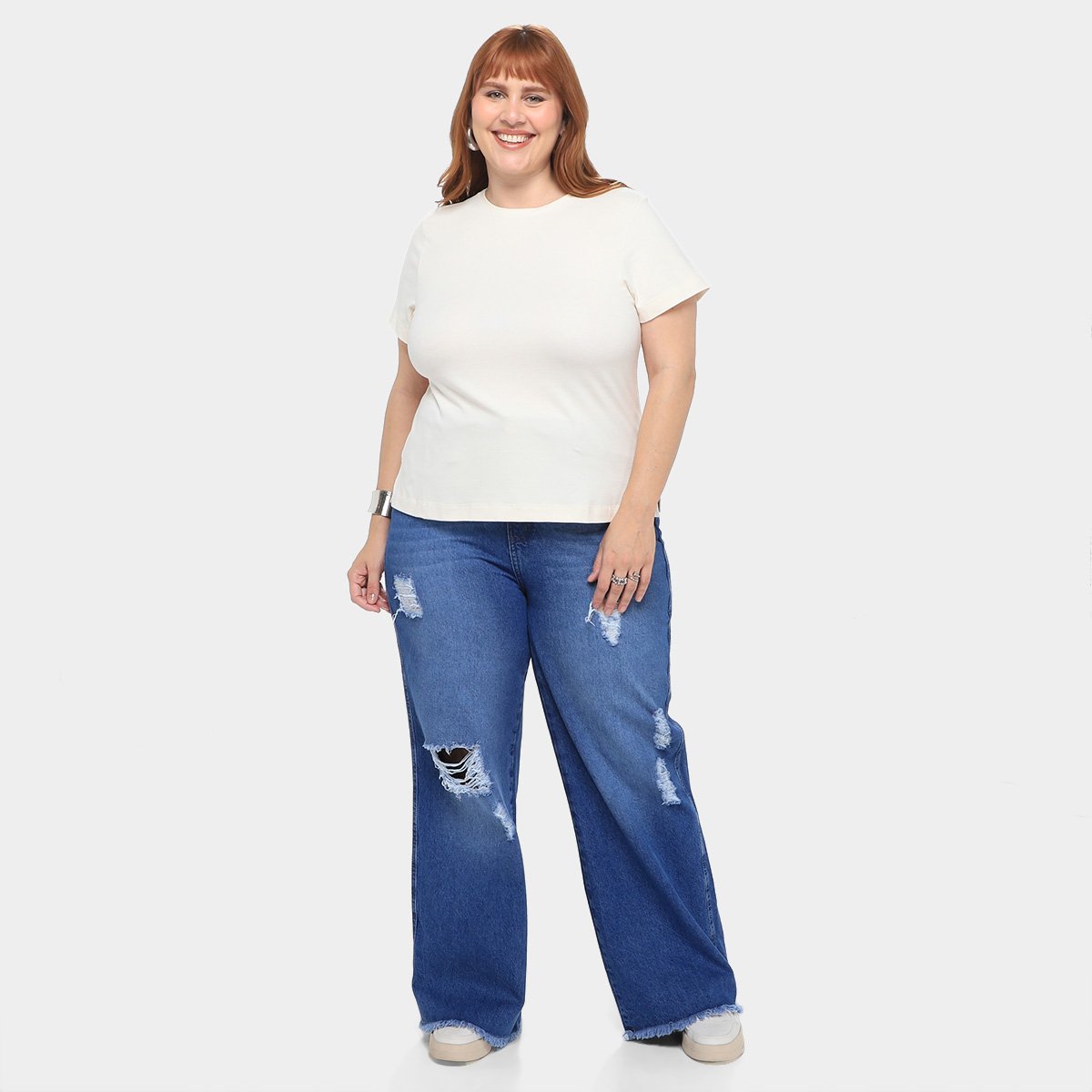 Camiseta Maelle Plus Size feminino 15398 - Tam: P - 3