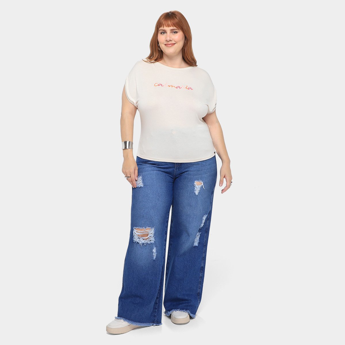 Camiseta Maelle Plus Size feminino 15404 - Tam: P - 3