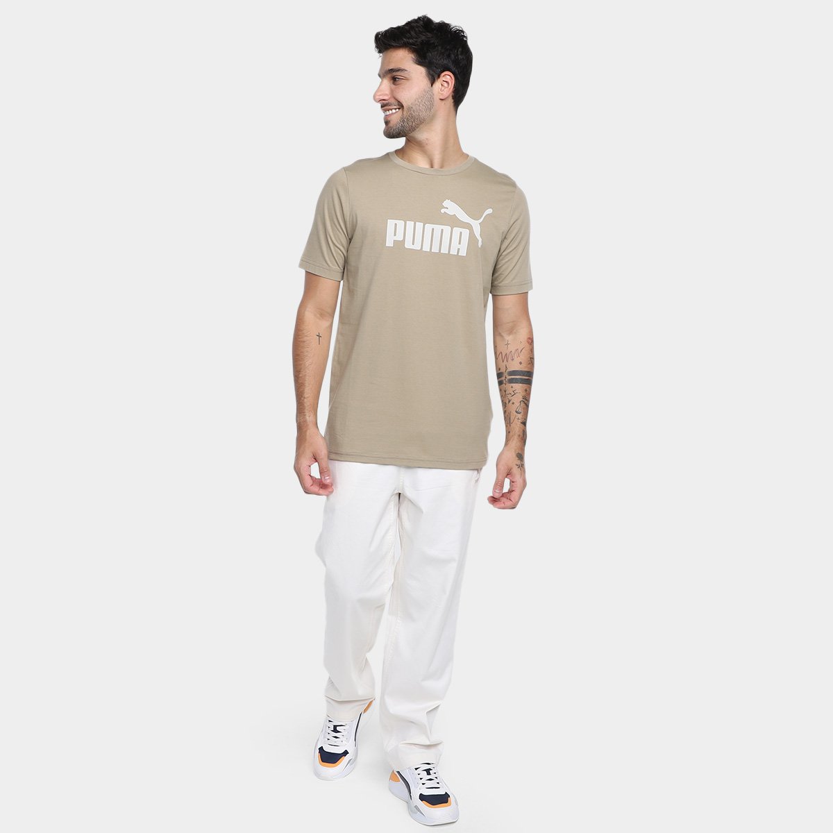 Camiseta Puma Logo I Masculina - Tam: P - 3