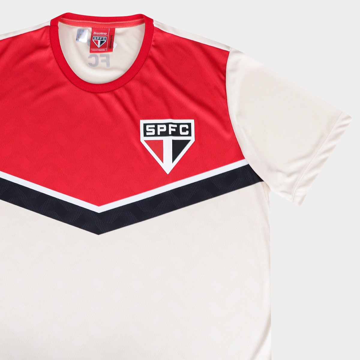 Camiseta São Paulo Braziline Fundamento Masculina - Tam: P - 4
