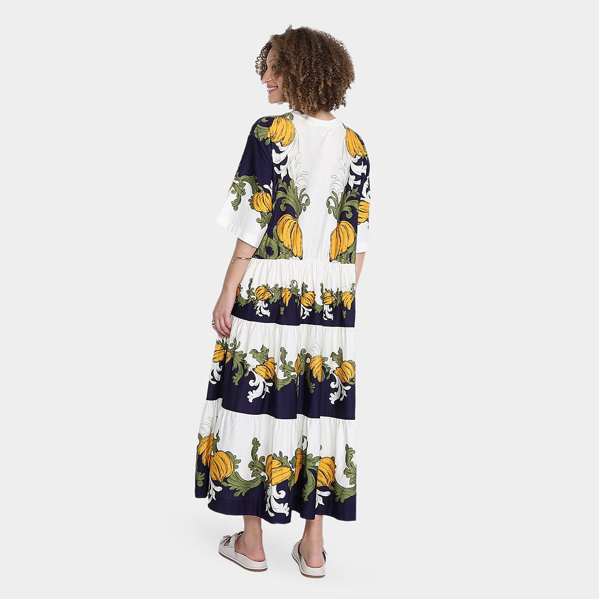 Vestido Longo Farm Banana Real Feminino - Tam: G - 1