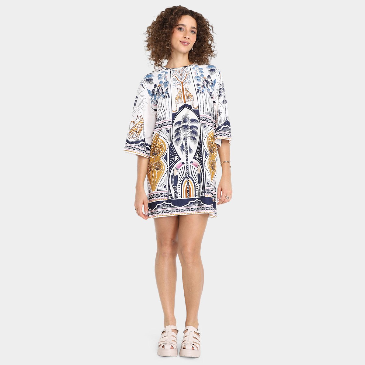 Vestido Farm Tshirt Big Chapada Dos Veadeiros - Tam: M - 3