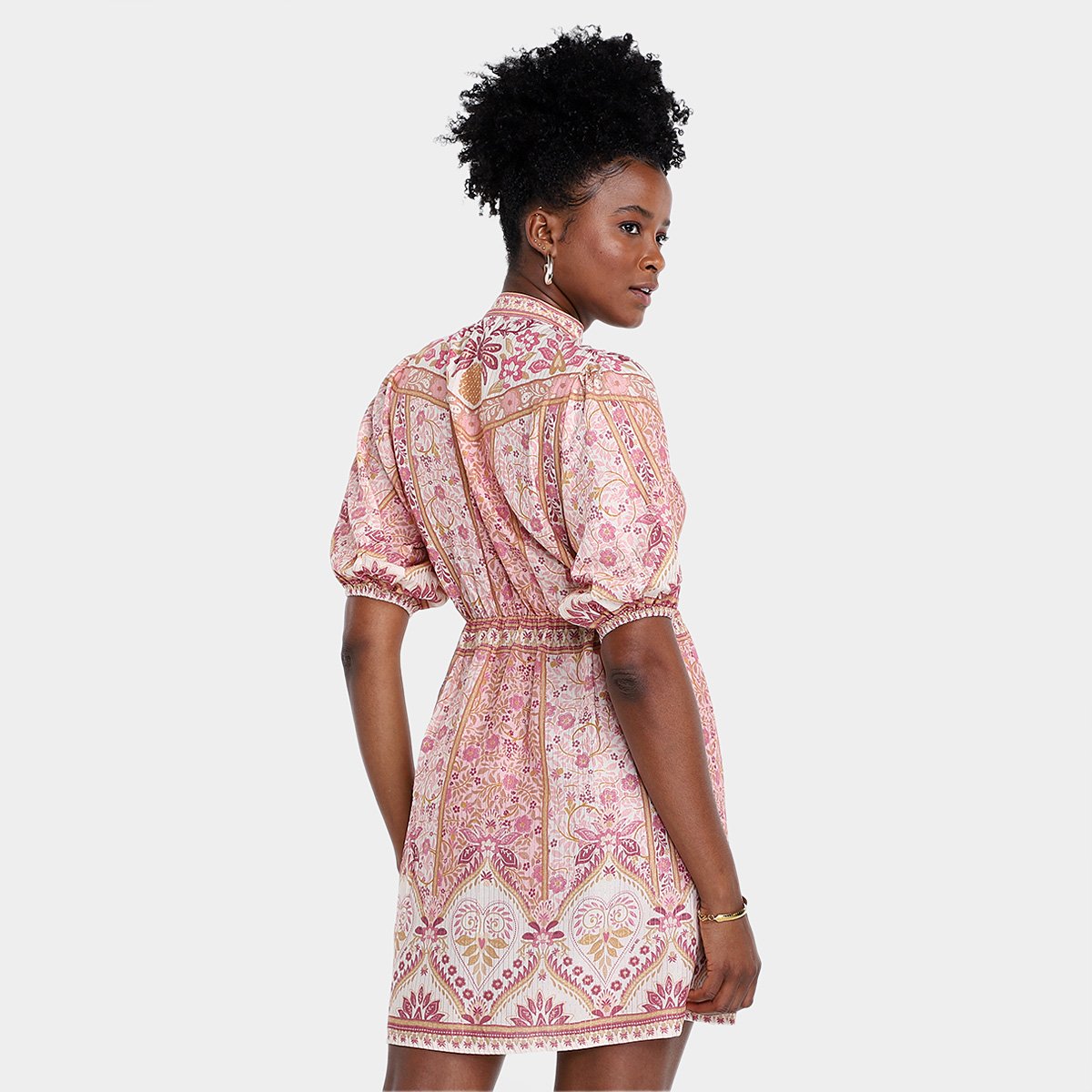 Vestido Farm Curto No Meu Jardim Feminino - Tam: G - 1