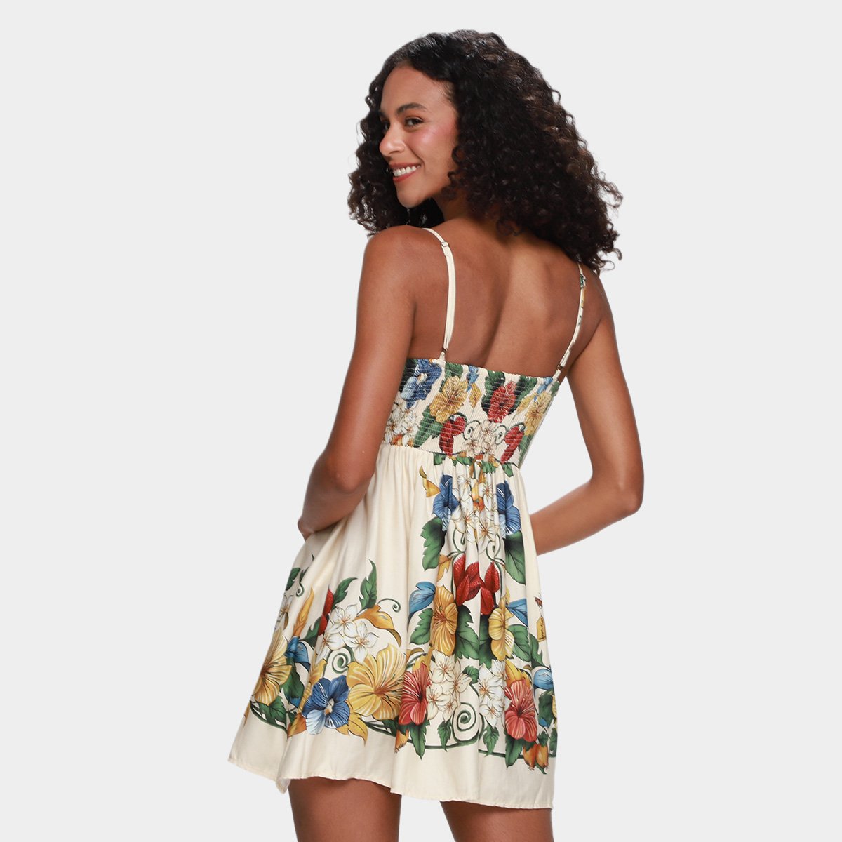 Vestido Curto Farm Tropicalzinho Lenço - Tam: M - 1
