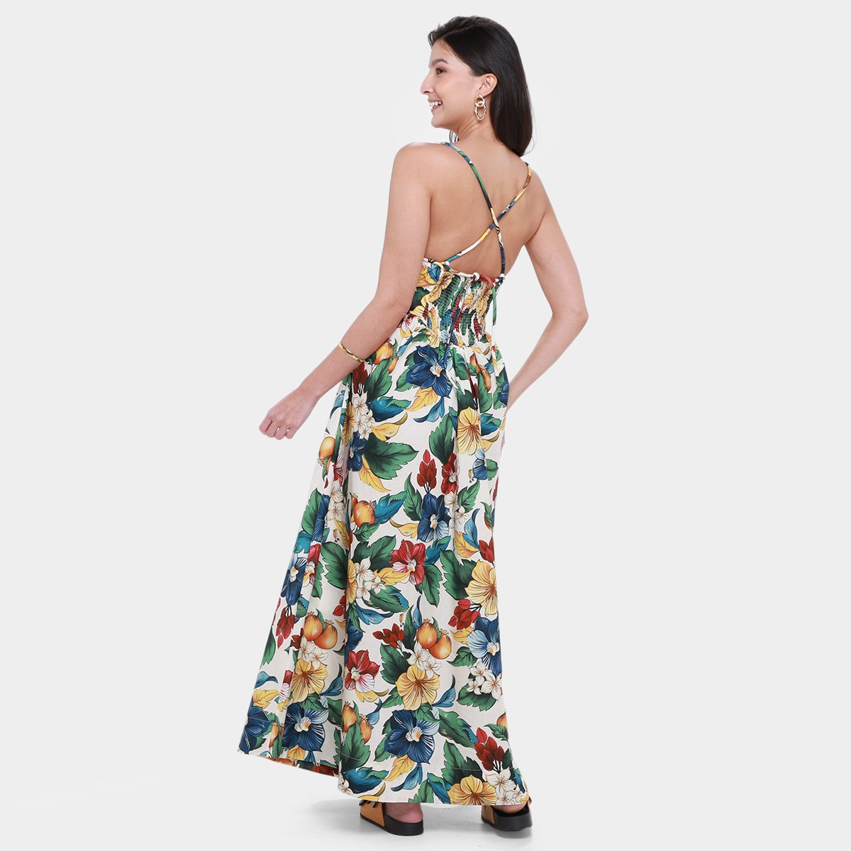 Vestido Longo Farm Tropicalzinho - Tam: P - 1