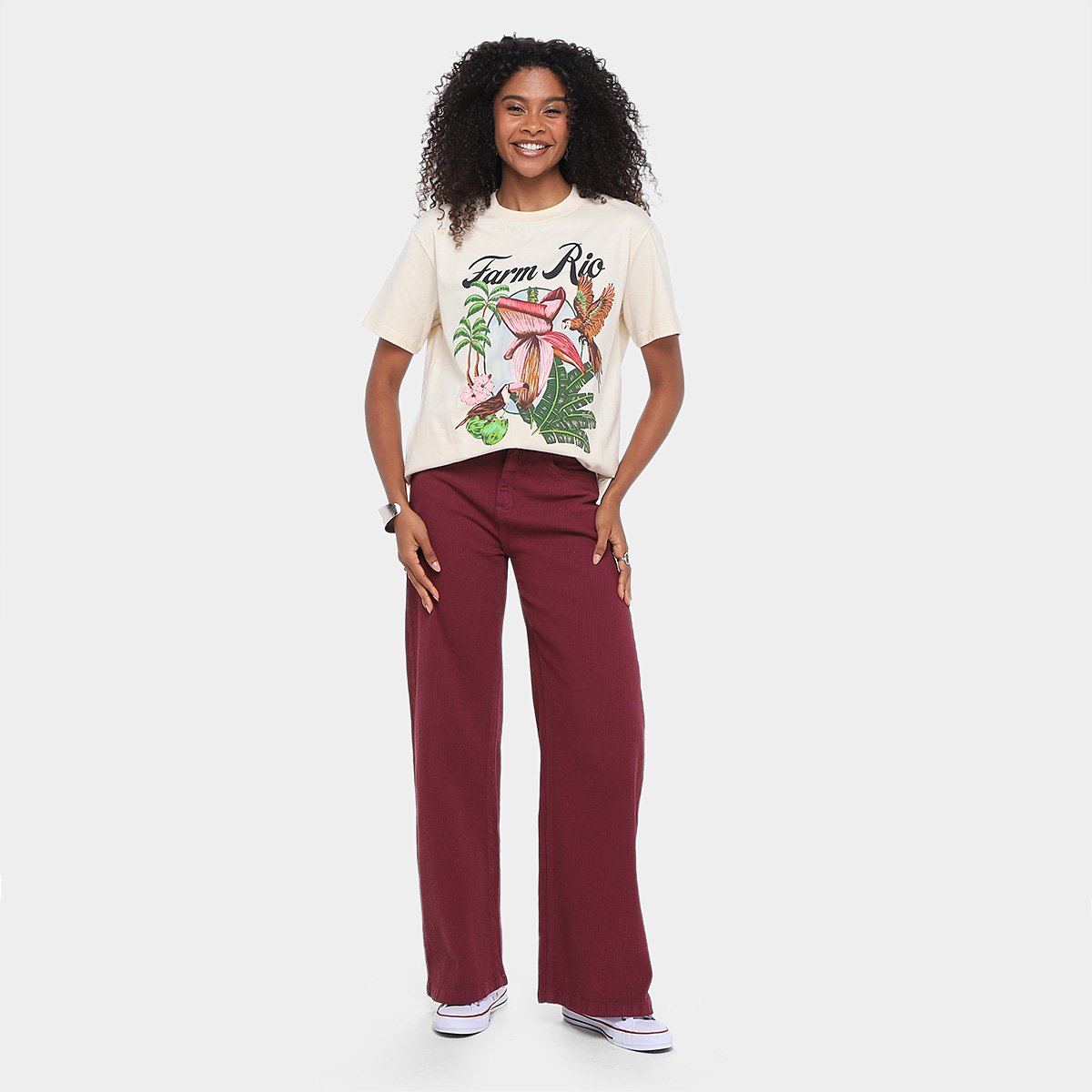 Camiseta Farm Media Mangara Farm Rio Feminina - Tam: G - 3