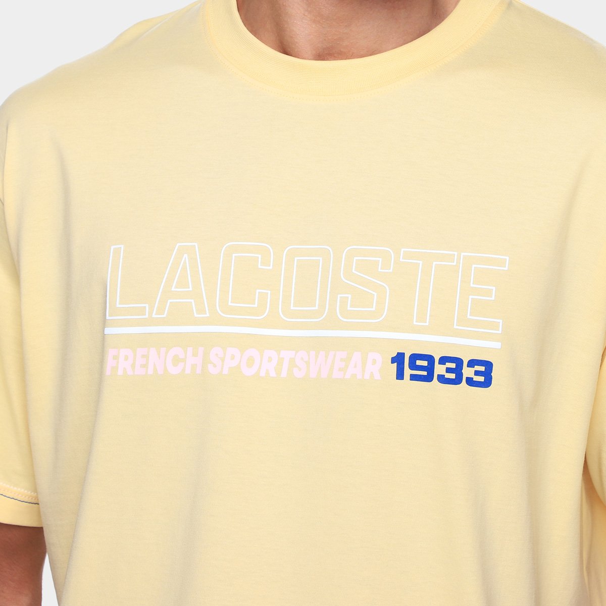 Camiseta Lacoste Estampada Masculina - Tam: P - 2