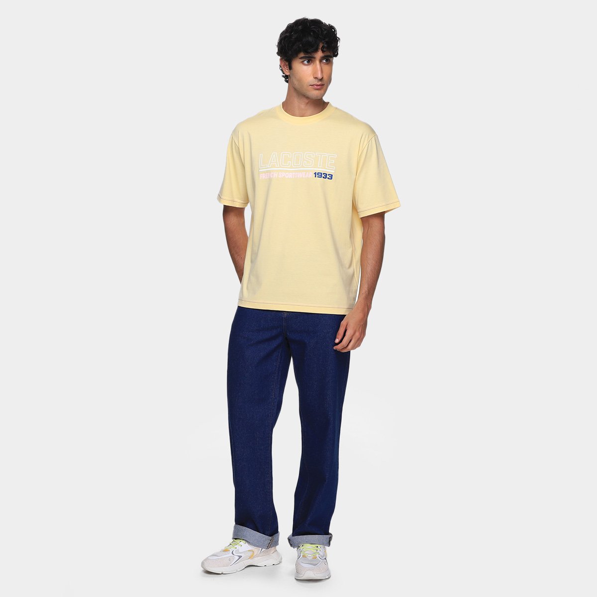 Camiseta Lacoste Estampada Masculina - Tam: P - 3